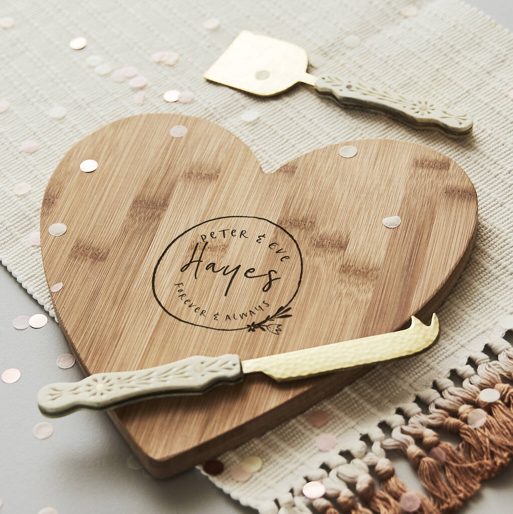 Personalised Wooden Wedding Chopping/Cheese Board, 1 of 6