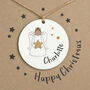 Personalised Angel Tree Decoration Christmas Card, thumbnail 5 of 6