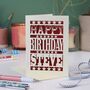 Personalised Happy Birthday Papercut Card, thumbnail 1 of 12
