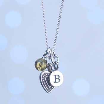 Personalised Sterling Silver Birthstone Necklace, 10 of 12