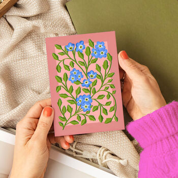 Botanical Patterned Card Pink, 2 of 2