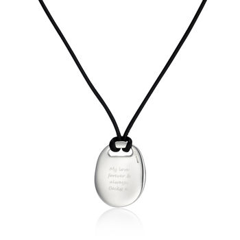 Personalised Men's Silver Message Pendant, 3 of 7