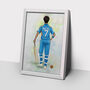 Personalised Custom Cricketer Print, thumbnail 4 of 7