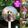 Personalised Dog Memorial Bridge Grave Marker, thumbnail 1 of 12