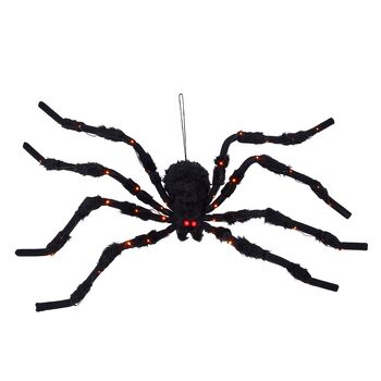 Large Light Up LED Plush Spider Halloween Decoration, 2 of 3