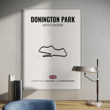 Donington Park F1 Track Print F1 Gift, Father's Day Gifts, 2 of 2