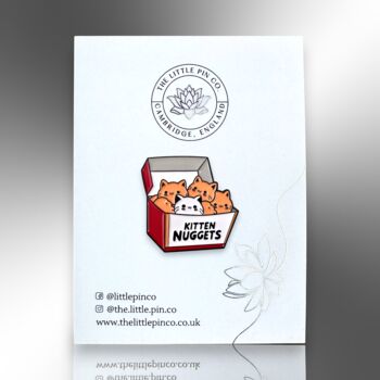 Kitten Nuggets Cartoon Cat Enamel Pin Badge, Gift For Cat Lover, 4 of 8