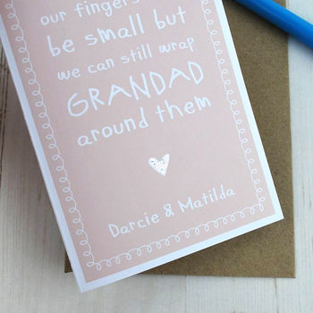 My Fingers May Be Small But… Cute Grandad Card, 3 of 5