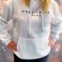 Christmas Jumper Gift C'est La Vie Hoodie White, thumbnail 2 of 5