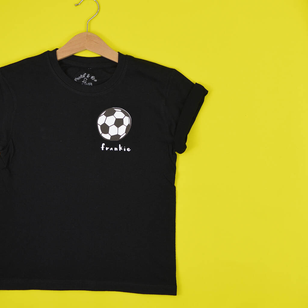 'Football Crazy' Personalised Kids T Shirt By Rocket & Rose