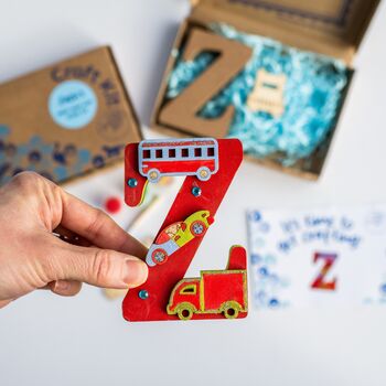Personalised Paint Your Own Car Wooden Letter, 6 of 7