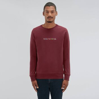 Custom Trip Organic Cotton Men's Sweatshirt, 5 of 8