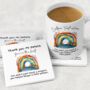 Personalised Teacher Mug – Colourful Boho Rainbow Thank You Gift, thumbnail 6 of 10