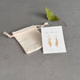 Love Grows Here Sterling Silver Leaf Drop Earrings, thumbnail 3 of 12