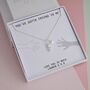 Sterling Silver Be Strong Necklace Gift, thumbnail 11 of 12