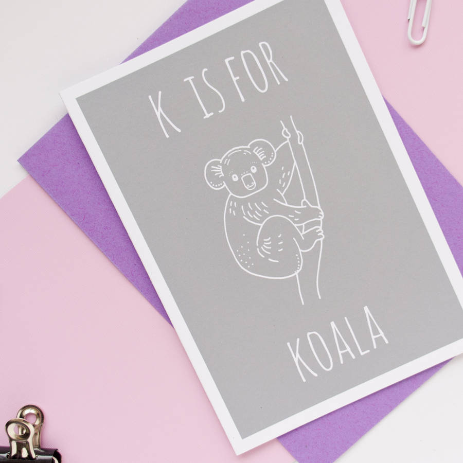 Koala Card By Darwin Designs | notonthehighstreet.com