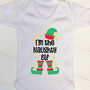 Personalised Kids Elf Christmas T Shirt, thumbnail 1 of 8