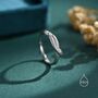 Sterling Silver Double Snake Ring, thumbnail 6 of 12