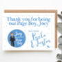 Personalised Page Boy Card And Badge, thumbnail 3 of 5