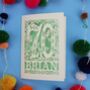 Personalised 70th Birthday Card Papercut Woodland Design, thumbnail 5 of 10
