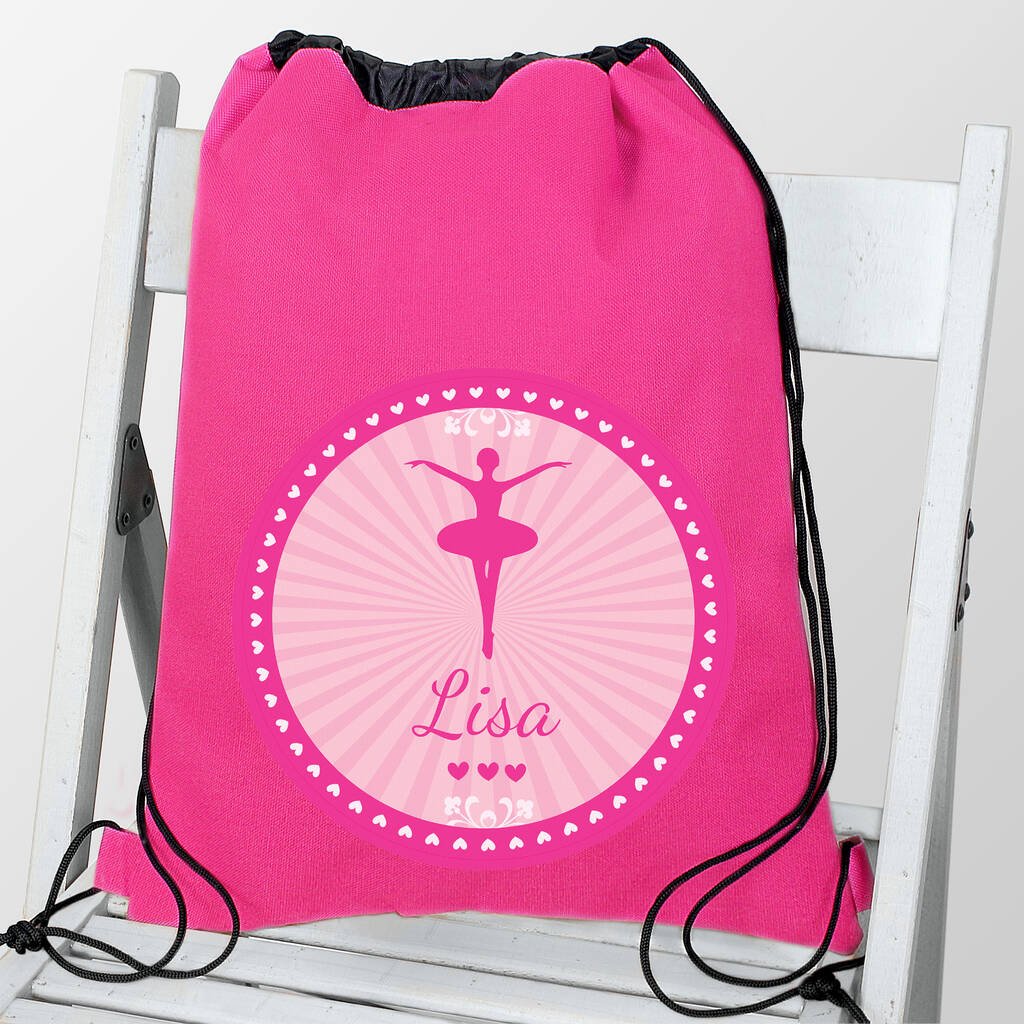 Personalised Pink Ballet Bag By Uniqueful