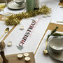 Personalised Tartan Christmas Table Runner, thumbnail 1 of 1