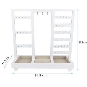 Tabletop Jewelry Holder Display Stand With Ring Tray, 5 of 6