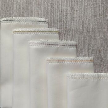 Organic Cotton Handkerchief Set Of Five, 2 of 3