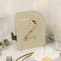 Modern Arch Acrylic Wedding Table Number, thumbnail 2 of 7