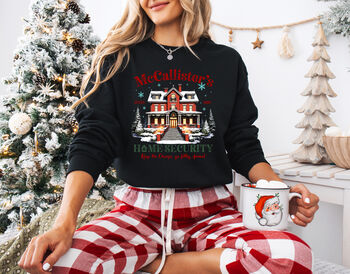 Mc Callister's Home Security Christmas Sweatshirt, 2 of 11