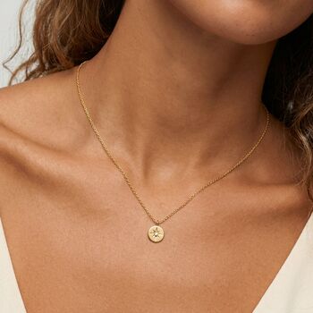 Gold Star Coin Necklace, 2 of 4