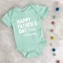 Personalised Happy Father's Day Love… Babygrow, thumbnail 2 of 8