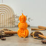 Orange Skeleton Pumpkin Halloween Candle Spooky Gifts, thumbnail 4 of 8