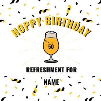 Personalised British Real Ale Birthday Beer Gift Set, 3 of 3