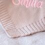 Personalised Grey Knitted Bunny Comforter Set, thumbnail 4 of 7