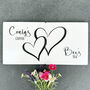 Personalised Couples Porcelain Coasters Heart Design, thumbnail 1 of 2