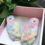 Personalised Rainbow Faux Fur Slippers, thumbnail 3 of 10