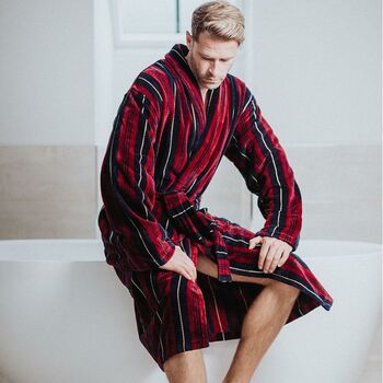 Men's Egyptian Cotton Dressing Gown Marchand, 2 of 8