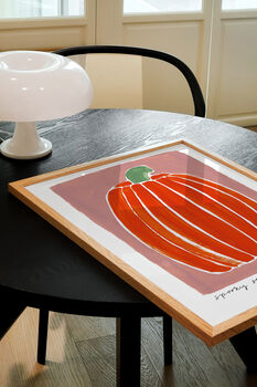 Pumpkin Hand Painted Art Print, 2 of 5