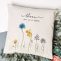 Personalised Family Flower Cushion, thumbnail 1 of 9