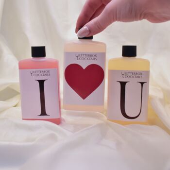 Valentine's Mini Letterbox Cocktails Gift Box, 5 of 5