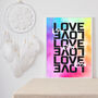 Love Is Love Typography Print, thumbnail 6 of 7