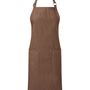 Personalised Fairtrade, Organic Denim Apron With Embroidered Robin, thumbnail 3 of 4