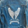 Vintage Jacket With Inspiring Latin Motto Embroidery, thumbnail 2 of 12