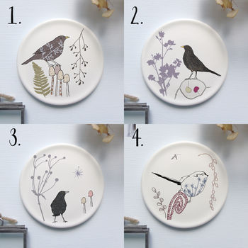 Botanical Bird Mini Wall Plates, 4 of 5