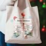 Personalised Christmas North Pole Family Tote Gift Bag, thumbnail 4 of 8