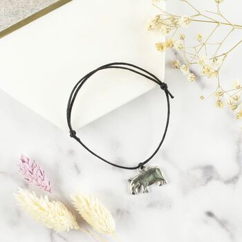 The Hippo Spirit Animal Charm Wish Bracelet, 2 of 3