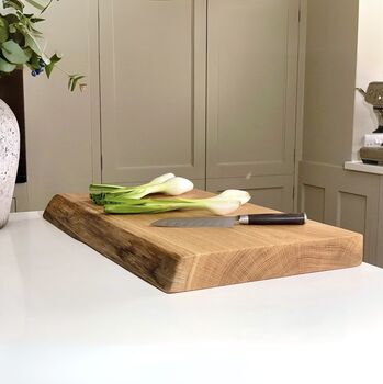 Large Live Edge James Martin Oak Chopping Board, 8 of 9