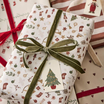 Nostalgic Nordic Christmas Wrapping Paper | 5m Roll, 4 of 6