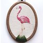 Flamingo Embroidery Hoop, thumbnail 2 of 7